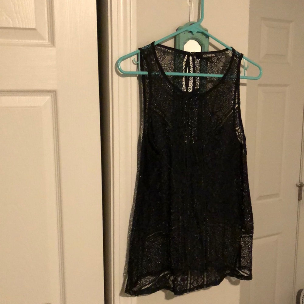 Express Large Black Top.  So cute.